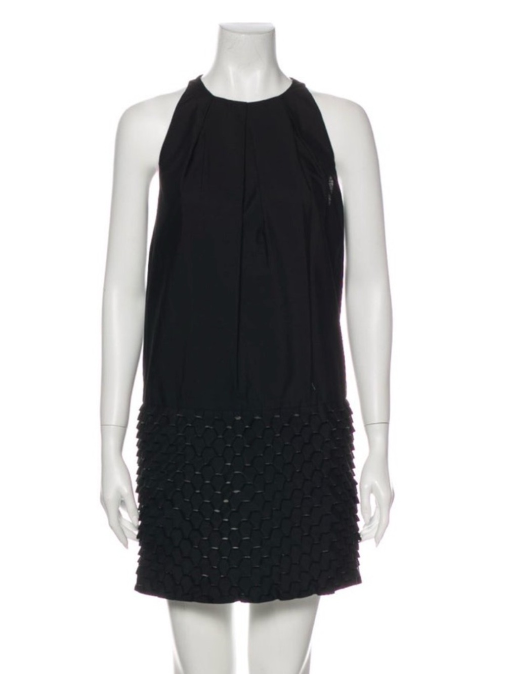 KENZO Mod-style Mini Dress w/ detailed cutouts, Large